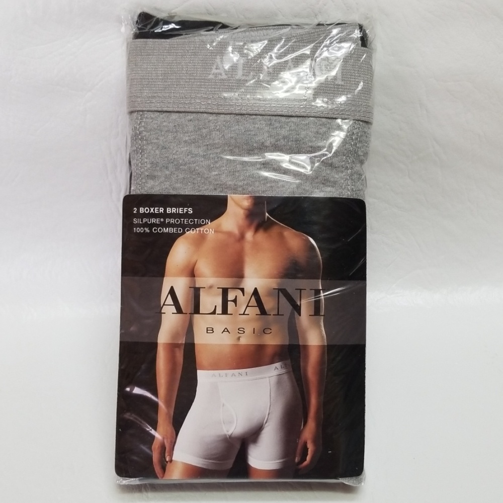 NEW Alfani silpure protection 2pk boxer briefs S L